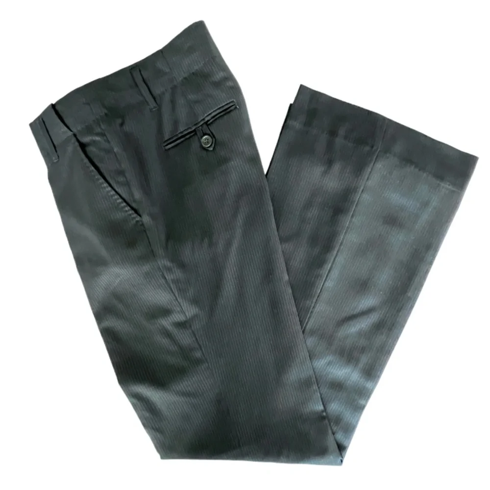 J Crew Pin Stripe Lined Straight Leg BlueTrousers Size 2